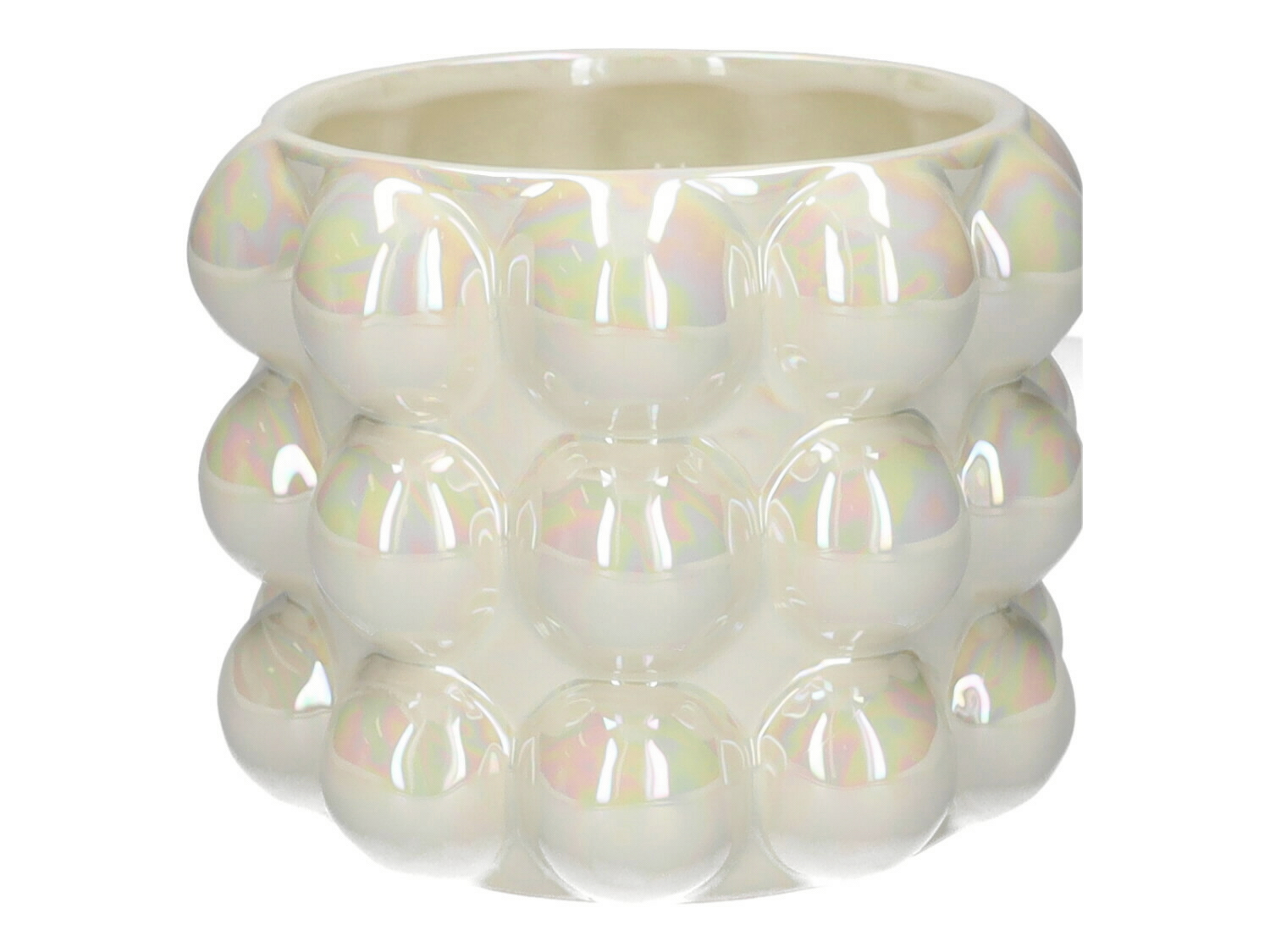 VASO BUBBLY D16 H12.2CM. SAND PERL.
