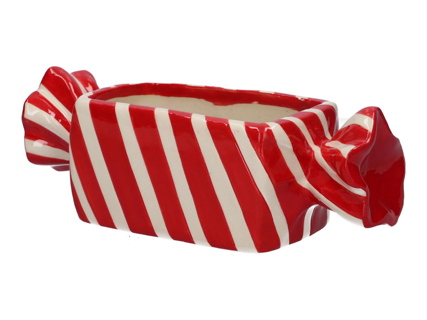 VASO CARAMELLA 22,2X8,9 H7,1CM. ROSSO