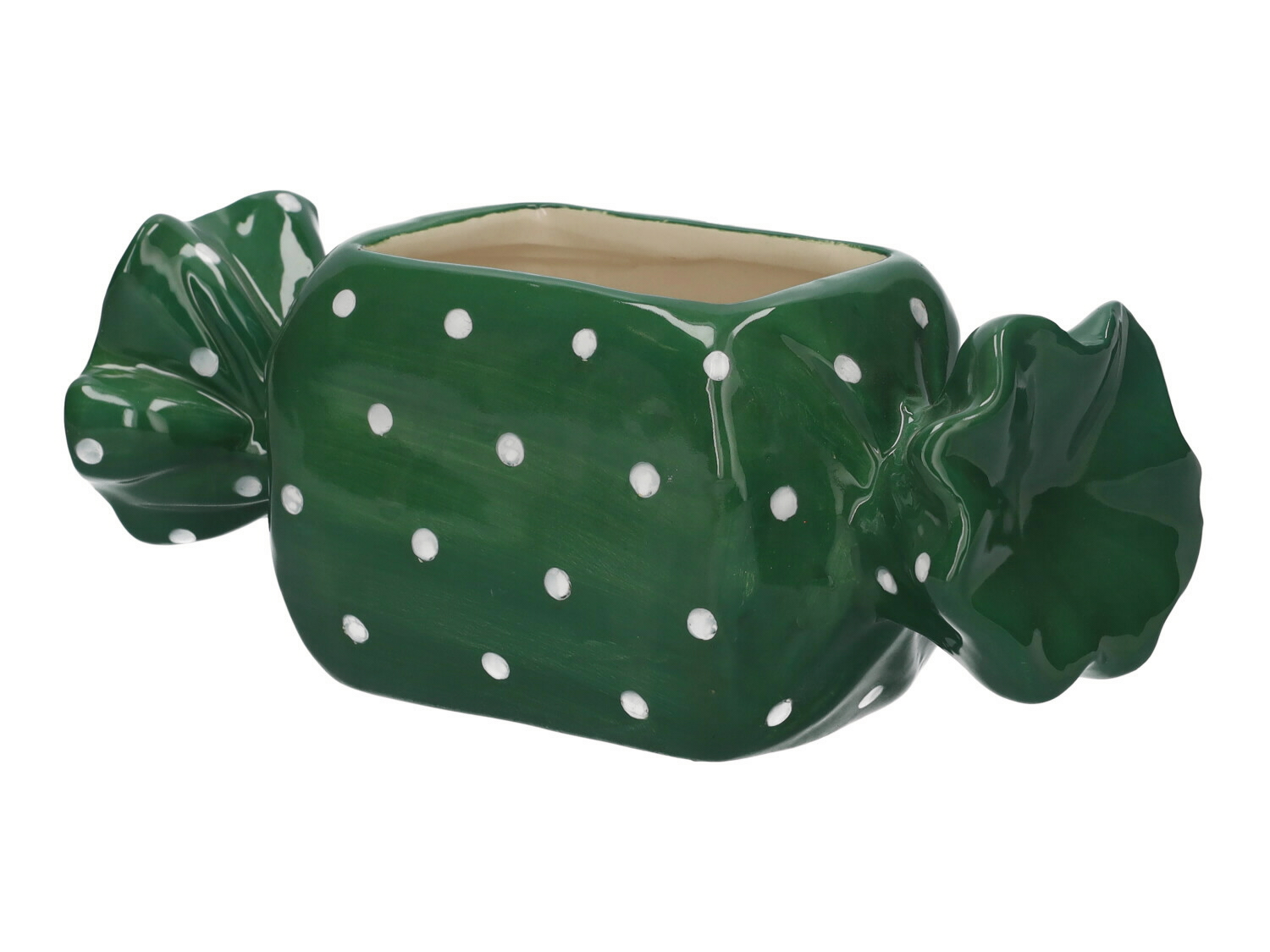 VASO CARAMELLA 22,2X8,9 H7,1CM. VERDE