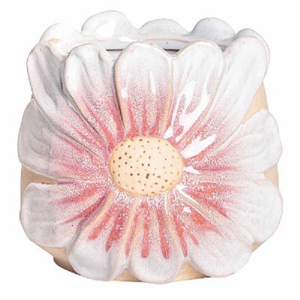 VASO CERAMICA FIORE D14,6 H14,4CM. ROSSO