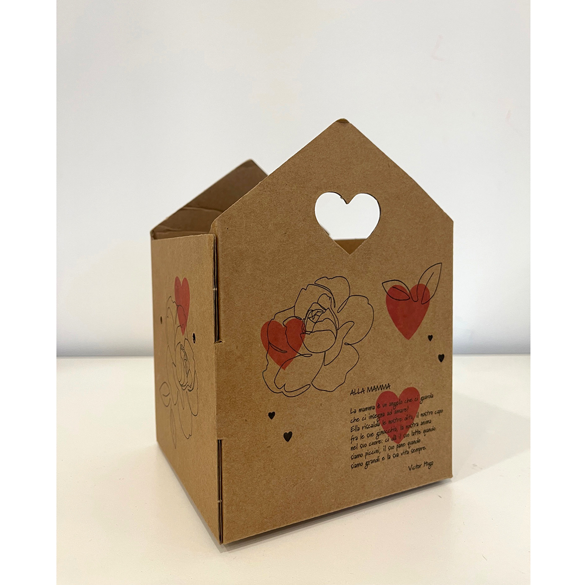 CASETTA MICR. ALLA MAMMA 13X13 H20CM. 4PZ.