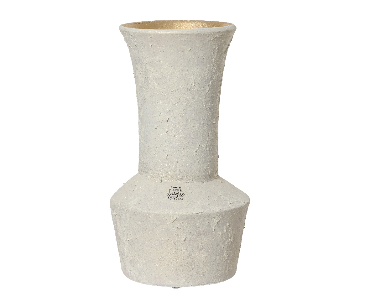 VASO TERRAC.INTERNO GLITT.GOLD D16 H30CM. PERLA