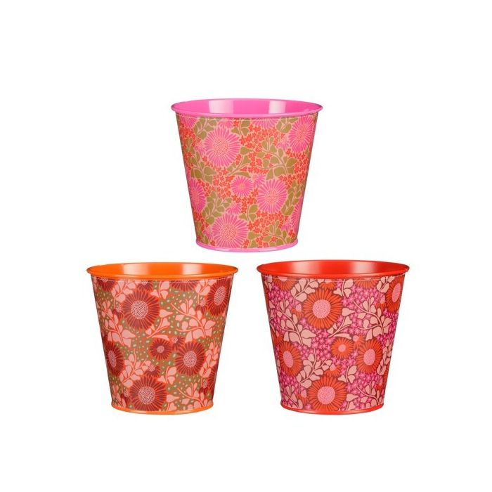 VASO D13 H12CM. 3PZ.COL.ASS.