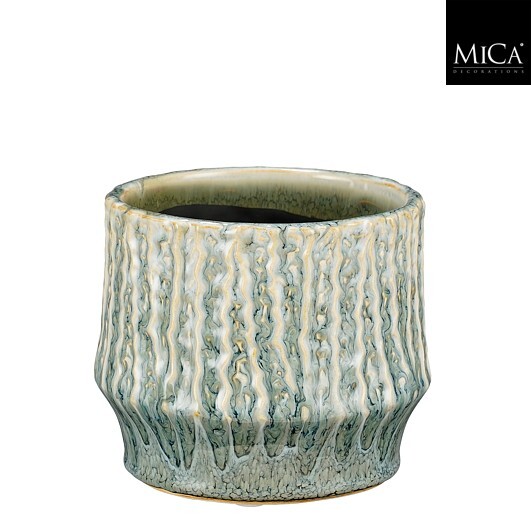 VASO LANNY D13 H11CM. VERDE SALVIA