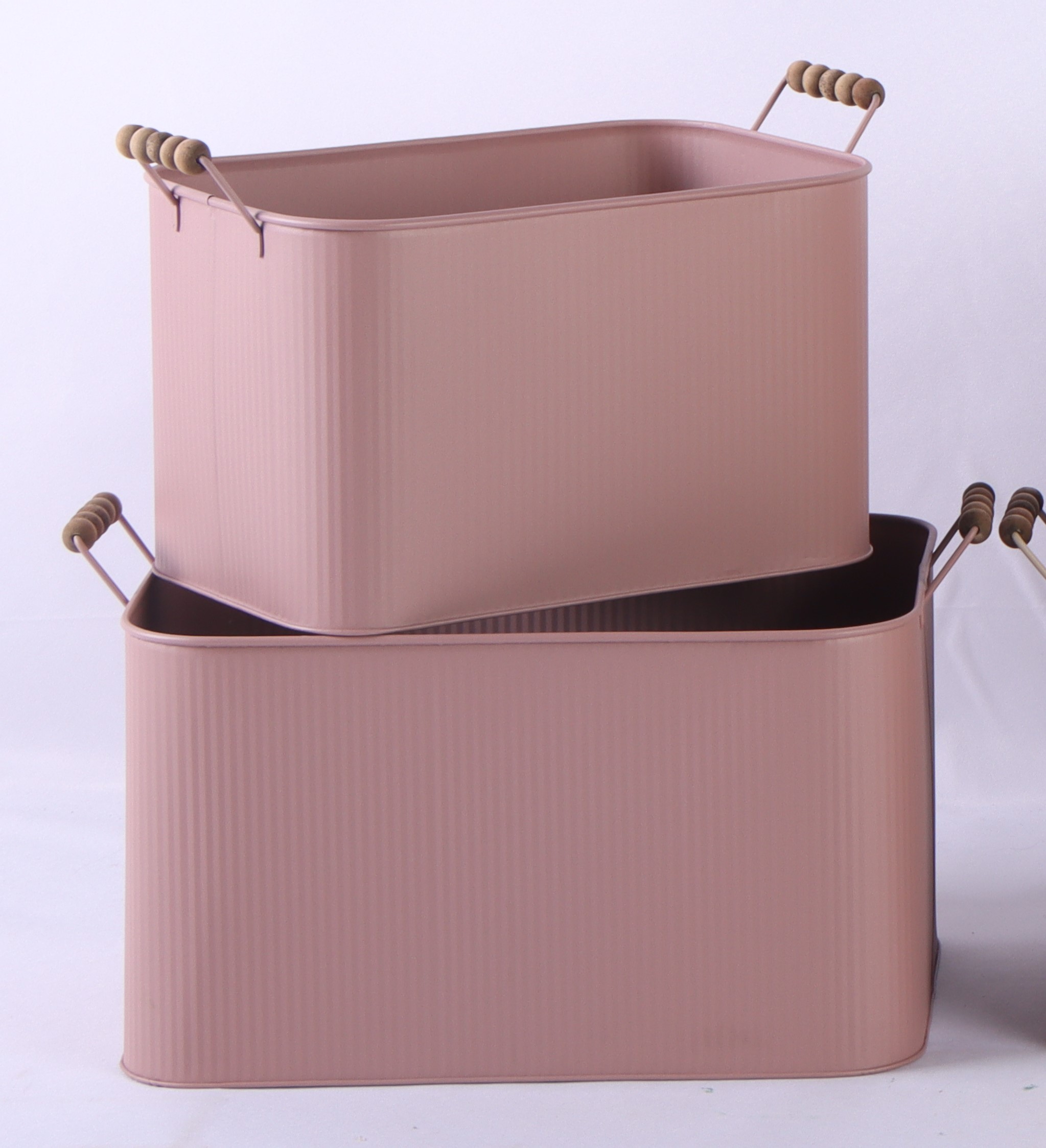 CASSETTA LATTA S/2PZ. 29,5X19,5 H18 36X23,5 H20CM. CIPRIA