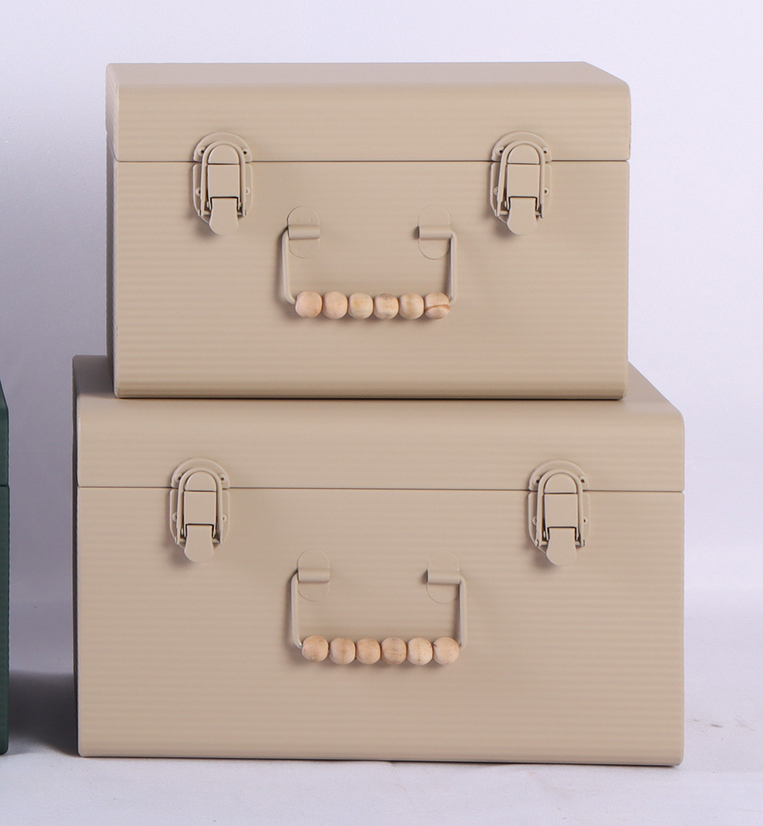 BAULETTO LATTA S/2PZ. 30X19,5 H18,5 35X24,5 H20,5CM. LINO