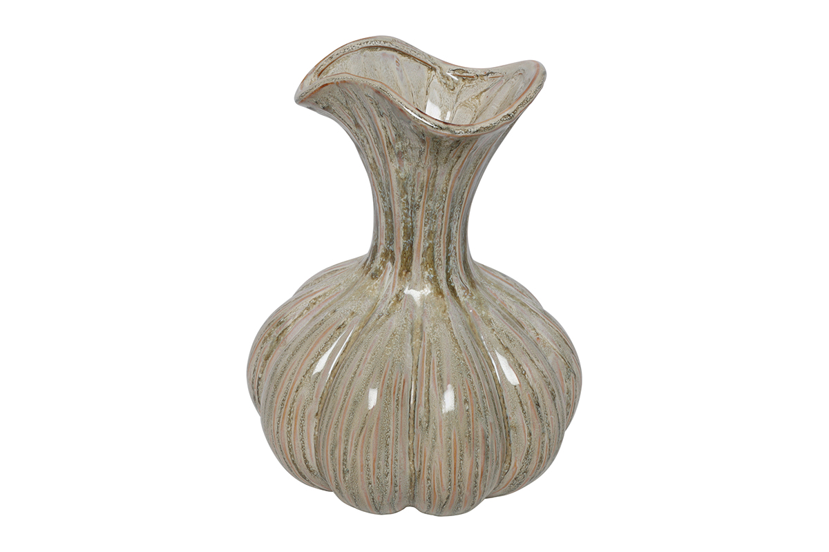 VASO CALIX D22,5 H26CM. BEIGE