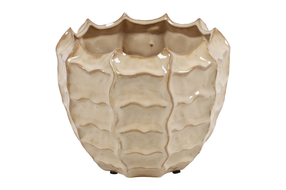 VASO ELOISE D21 H18,5CM. CREMA