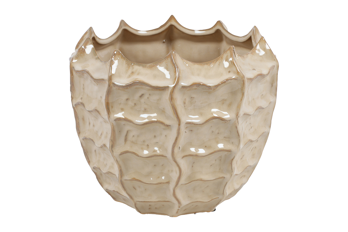 VASO ELOISE D24 H21CM. CREMA