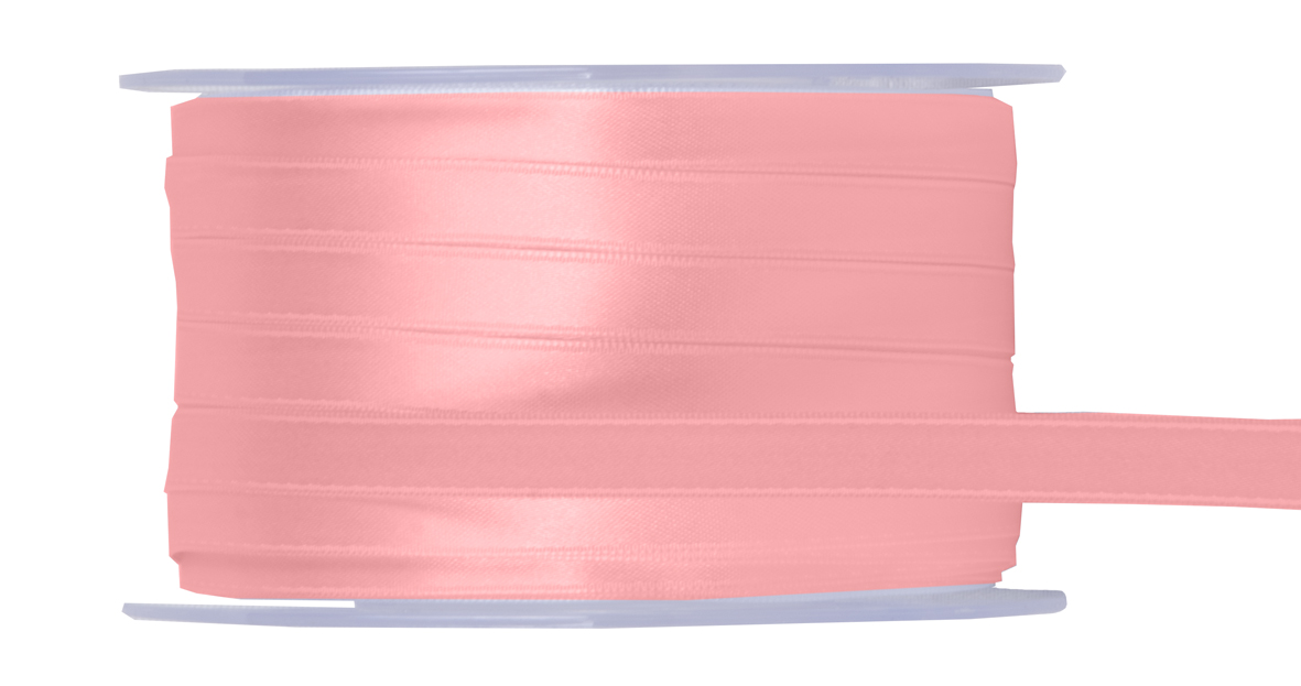 DOPPIO RASO 10MM X100MT. ROSA CHIARO