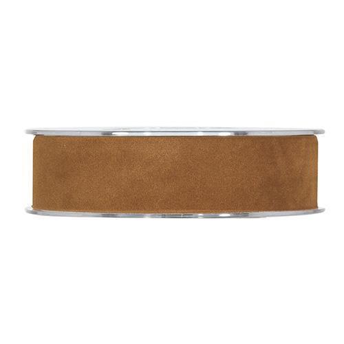 NASTRO DOUBLE VELVET 25MM 7MT. CARAMEL
