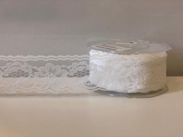 NASTRO PIZZO NYLON 45MM.25MT.BIANCO
