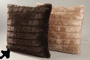 CUSHION 45X45CM.BROWN ACRYLIC