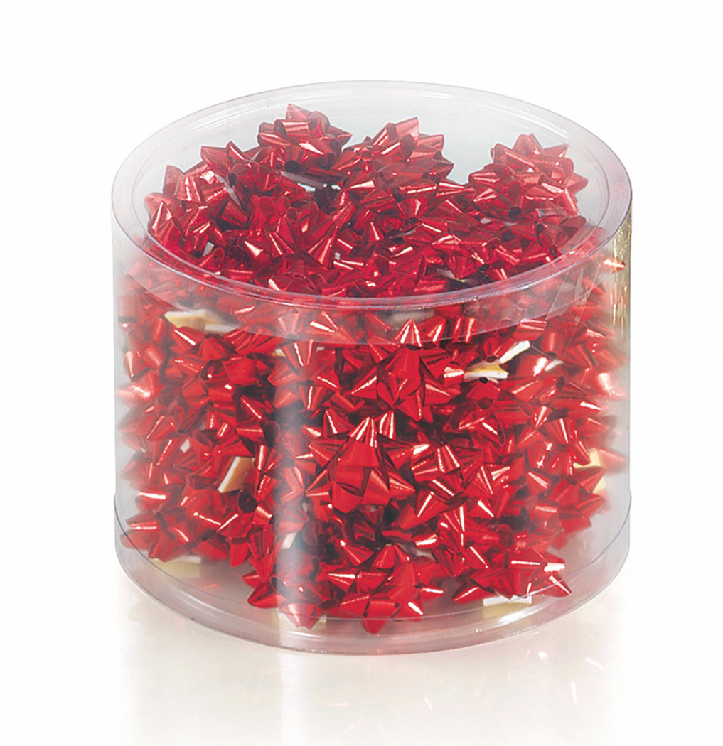 STELLE 5MM.100PZ. SC/PVC ROSSO