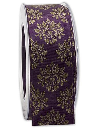 NASTRO X-MAS DELUXE 40MM. 20MT. MAUVE