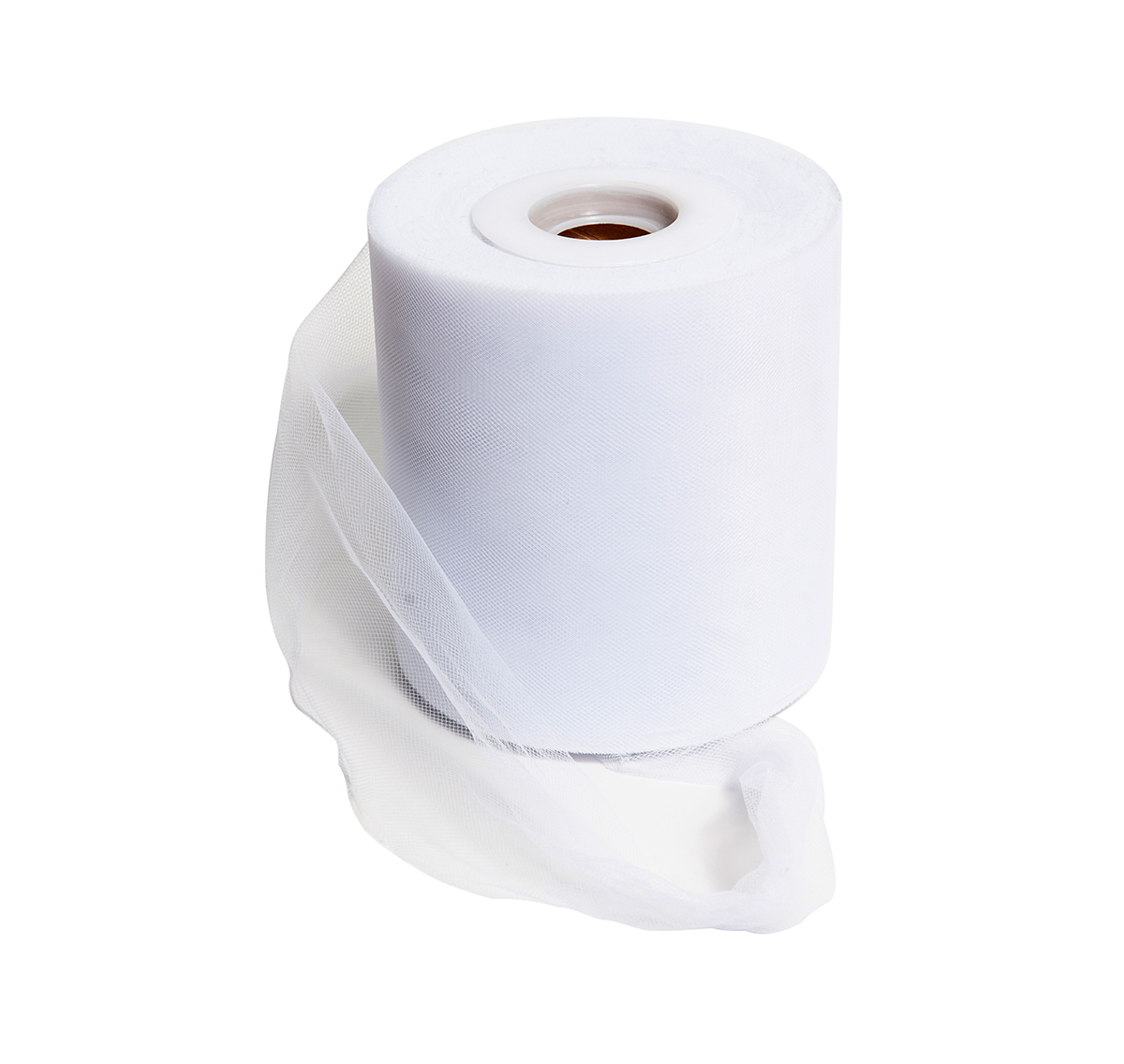 ROTOLO DI TULLE H12,5CM. 100MT. BIANCO