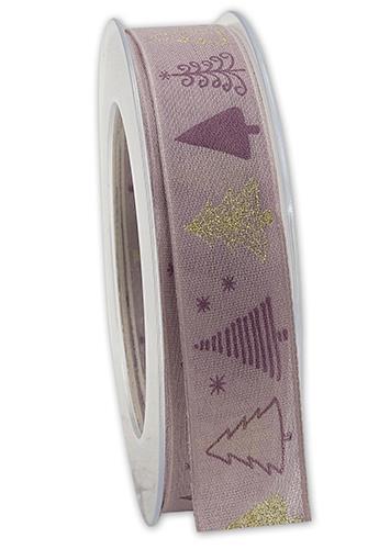 NASTRO WINTER TREE 25MM 20MT ANT.PINK