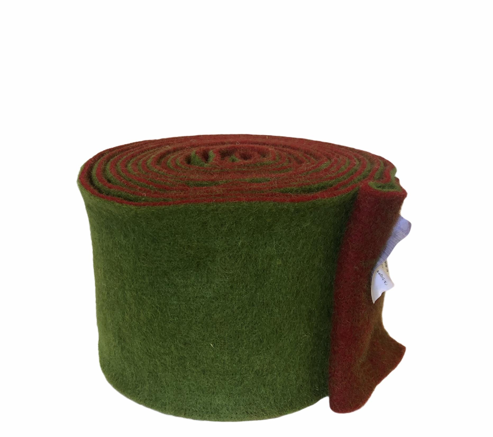 LANA H.15CM.X5MT. BICOL. ROSSO/VERDE