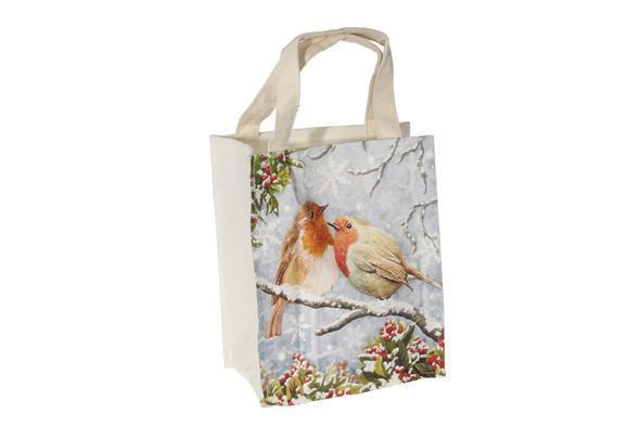 BORSA CANVAS 3PZ. 24X19CM. BIRDS