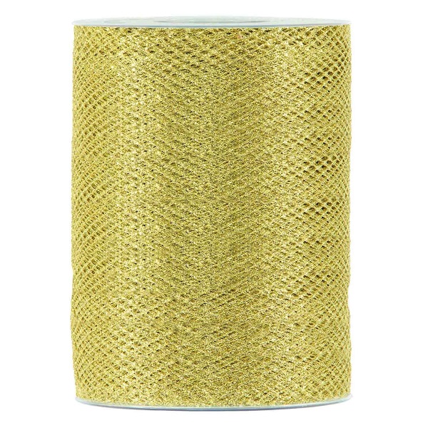 NASTRO XMAS NET 100MM. 30MT. ORO