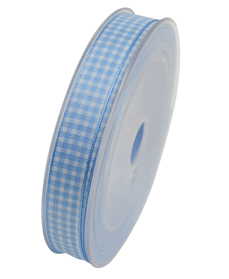 VICHY 15MM.20MT. LT BLUE