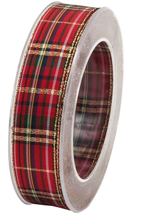 NASTRO SCOTS RIBBON 25MM. 25MT.RED