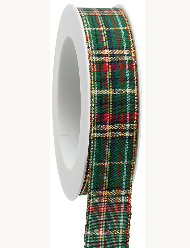 NASTRO SCOTS RIBBON 25MM. 25MT.GREEN