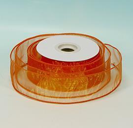 NASTRO ORGANZA 5CM.25YD ARANCIO