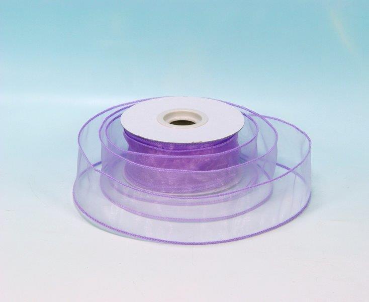NASTRO ORGANZA 5CM.25YD LAVANDA