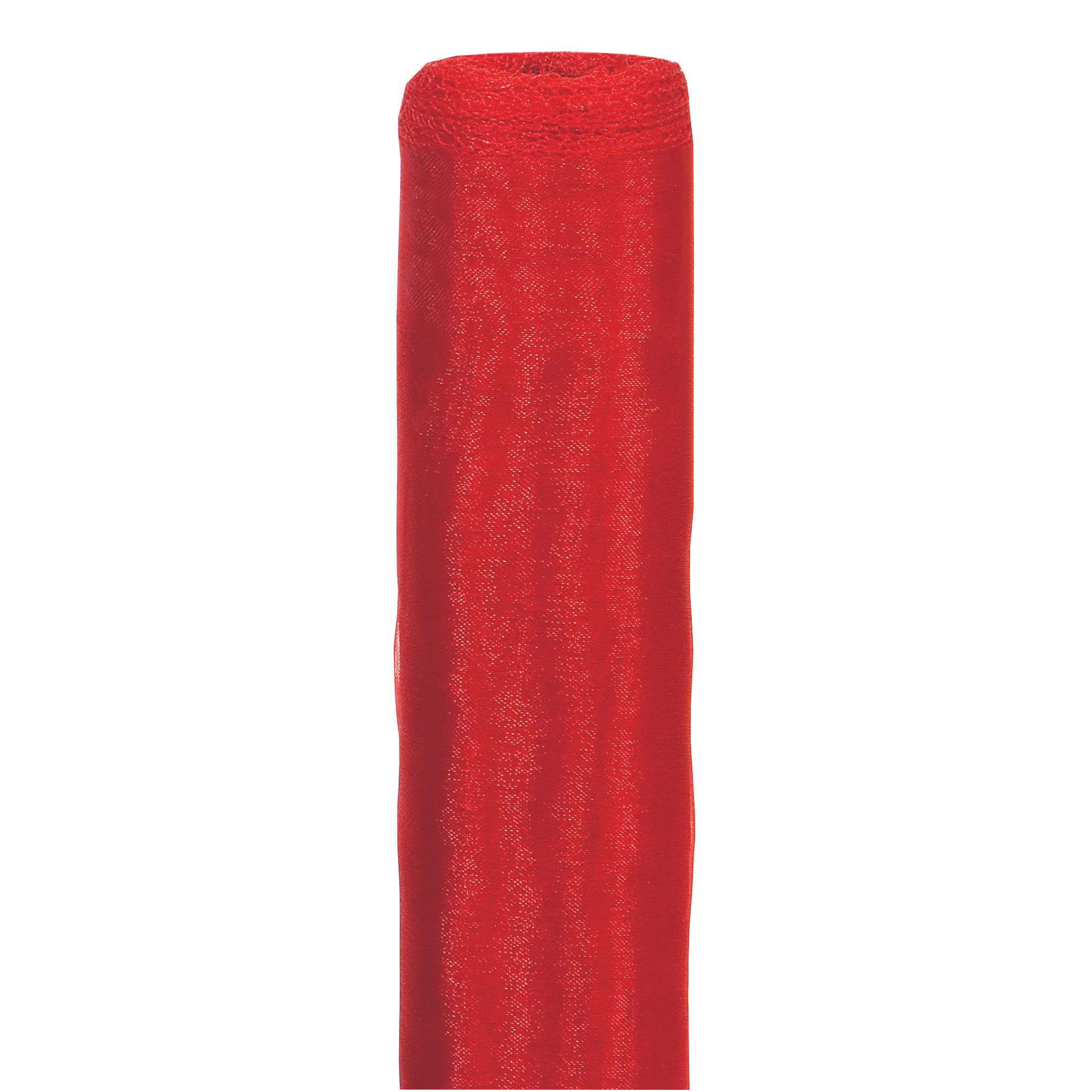 ROLLO ORGANZA 48CM. 10YD ROSSO