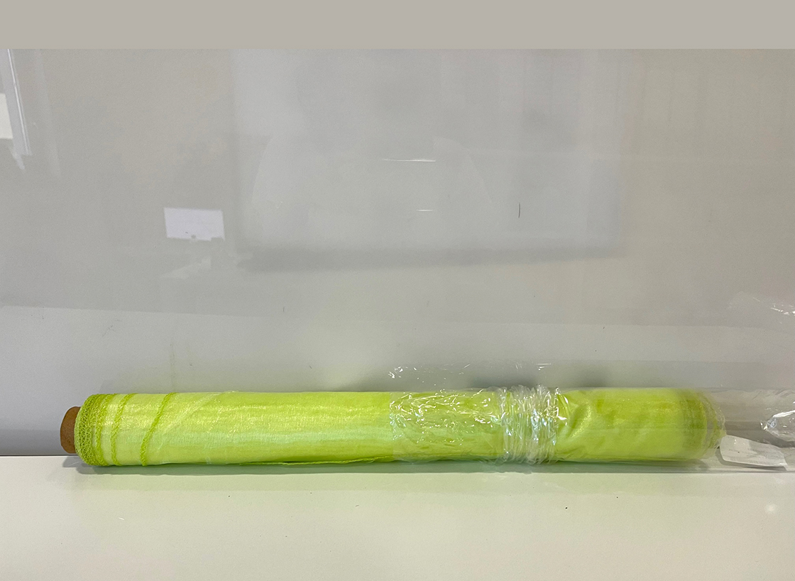 ROLLO ORGANZA 48CM. 10YD VERDE CH.