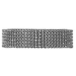 NASTRO MONILE 3CM. 9MT. 6LINEE SILVER