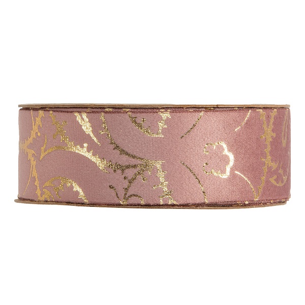 NASTRO GLAM VELVET 40MM. 10MT. ROSA