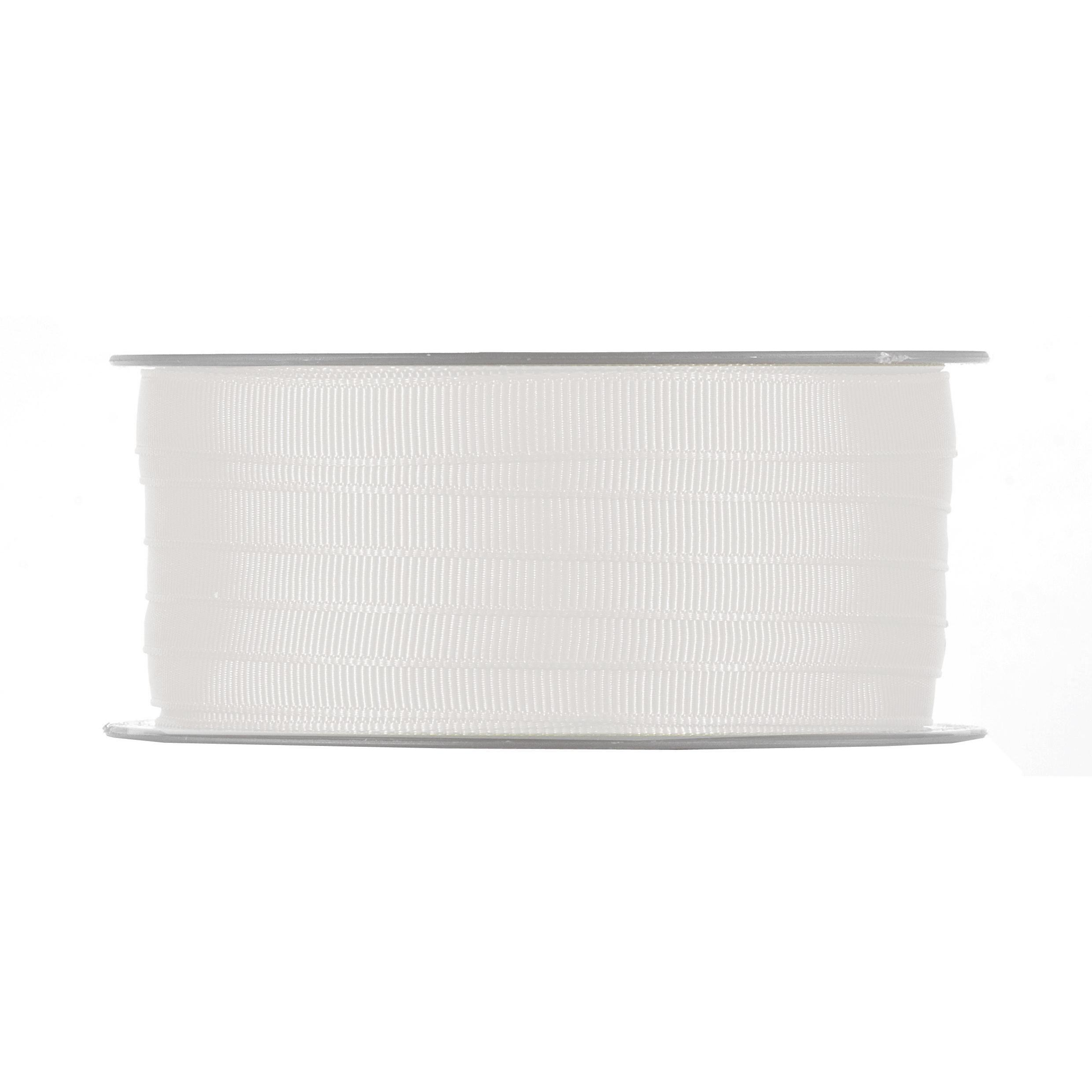 NASTRO GROS GRAIN 5MM. 100MT.WHITE