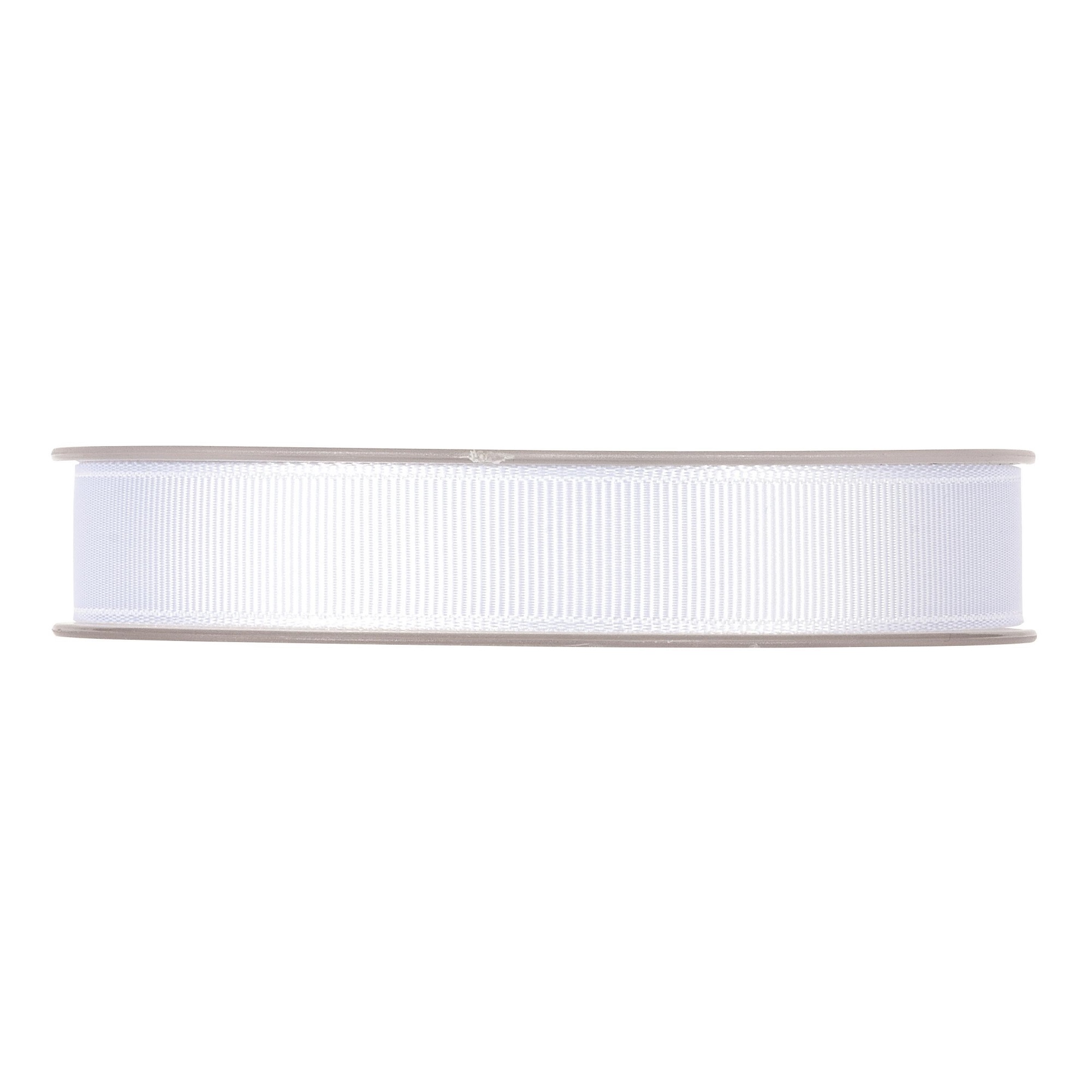 NASTRO GROS GRAIN 15MM. 20MT.WHITE