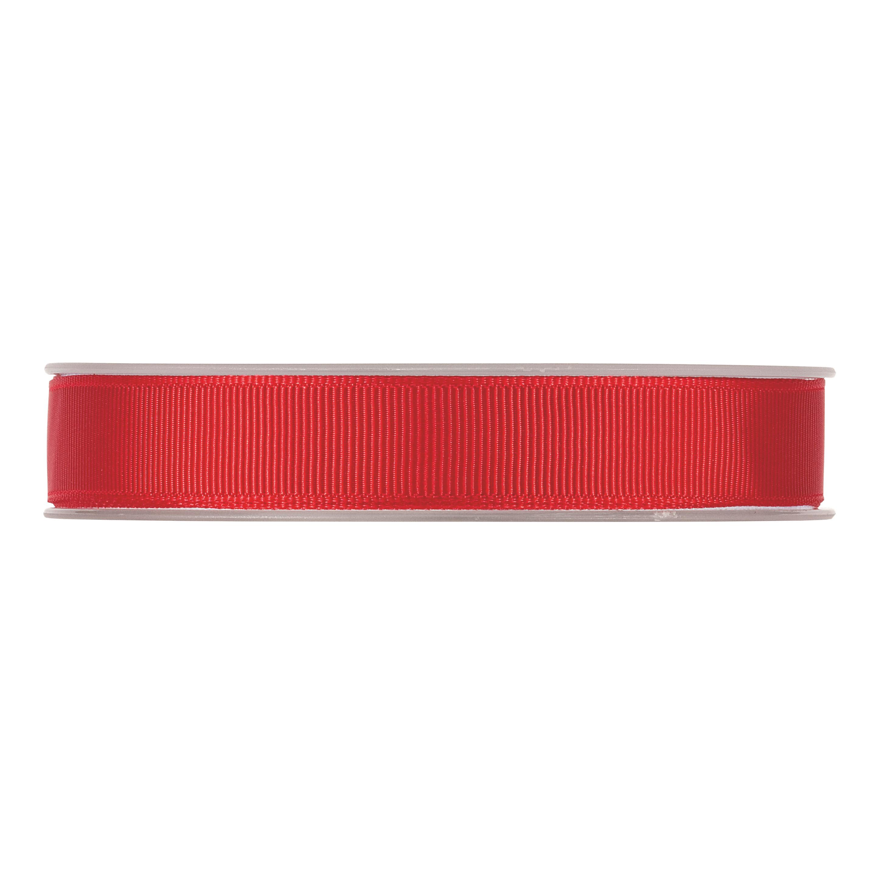 NASTRO GROS GRAIN 15MM. 20MT.ROSSO