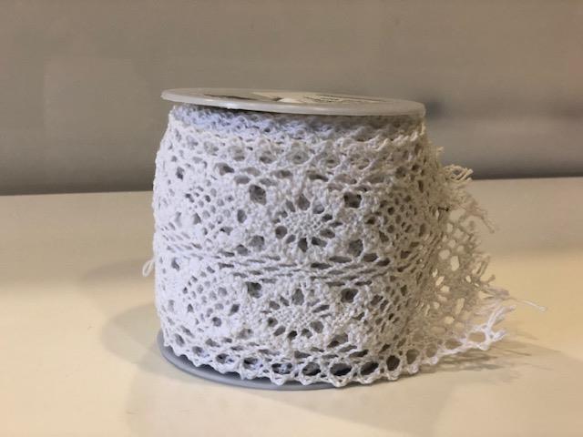 NASTRO UNCINETTO 8CM.5MT. WHITE