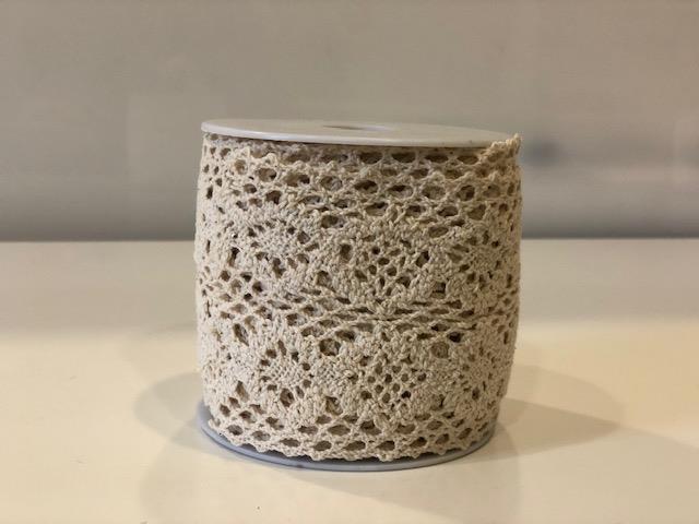 NASTRO UNCINETTO 8CM.5MT. CREAM