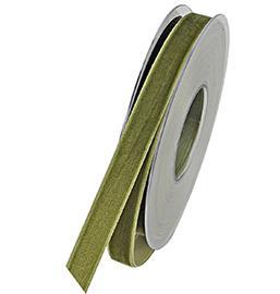 SAMTBAND VELVET 15MM. 6MT.OLIVE
