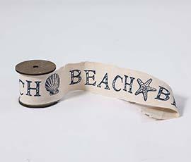 NASTRO BEACH 70MM. X3MT. NAT/BLUE