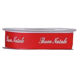 NASTRO GROS GRAIN NATALE 15MM.20MT. RED