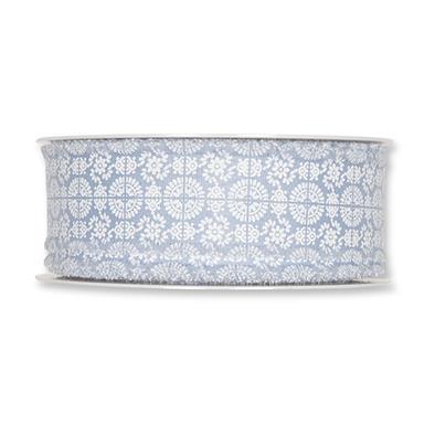 NASTRO ORNAMENT 32MM.20MT.  AZZURRO