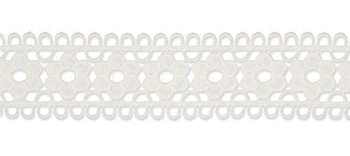 NASTRO FIORE DI PIZZO 48CM. X4MT. BIANCO
