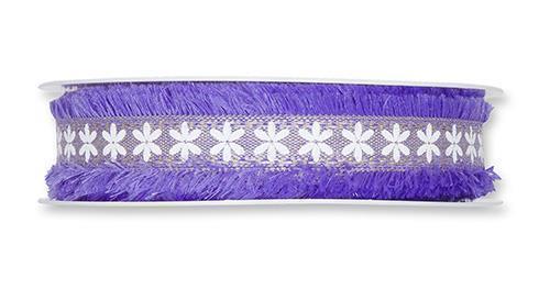 NASTRO FRANGE E FIORI 18MM. 15MT. LAV