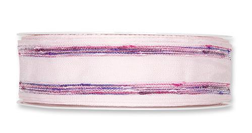 NASTRO C/LINEE 30MM. 25MT. ROSA CH.