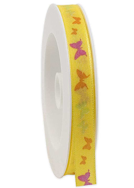 NASTRO C/FARFALLE 15MM. 20MT. GIALLO