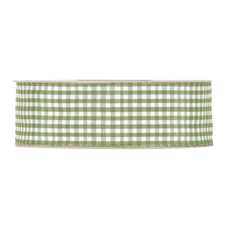 NASTRO VICHY 25MM. 20MT. OL.GREEN