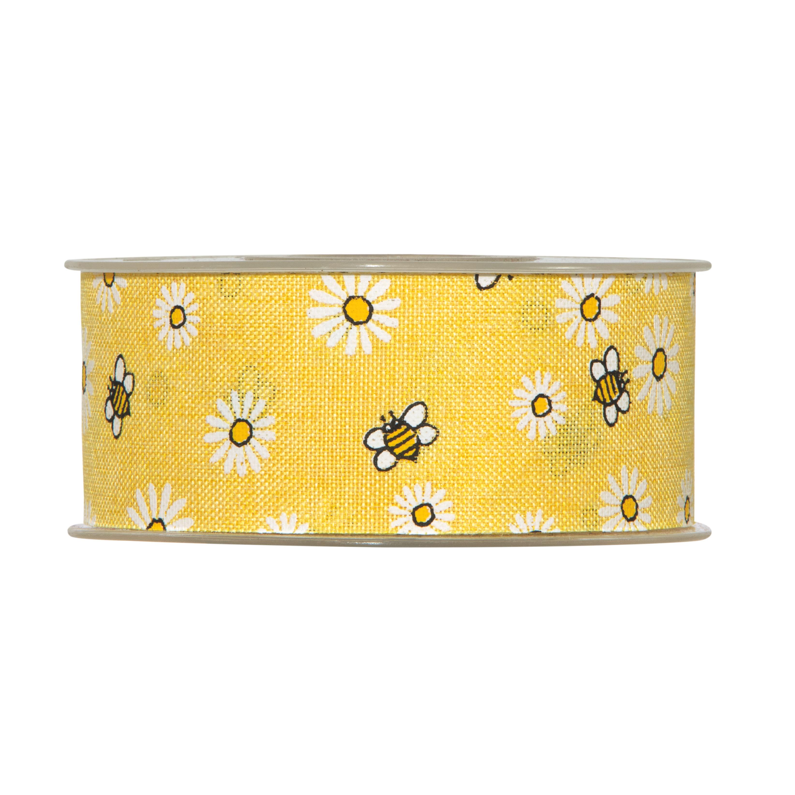NASTRO MARGHERITE E API 40MM. 20MT. GIALLO
