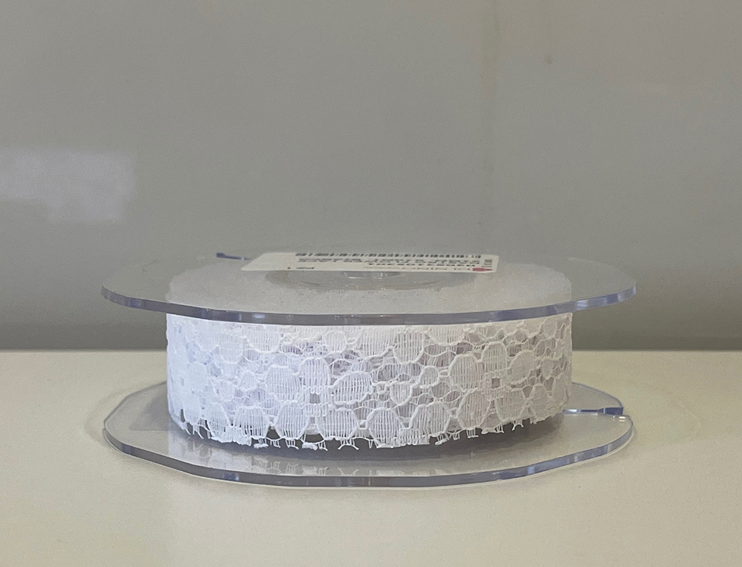 NASTRO FLOWER LACE 21MM. X10MT. BIANCO