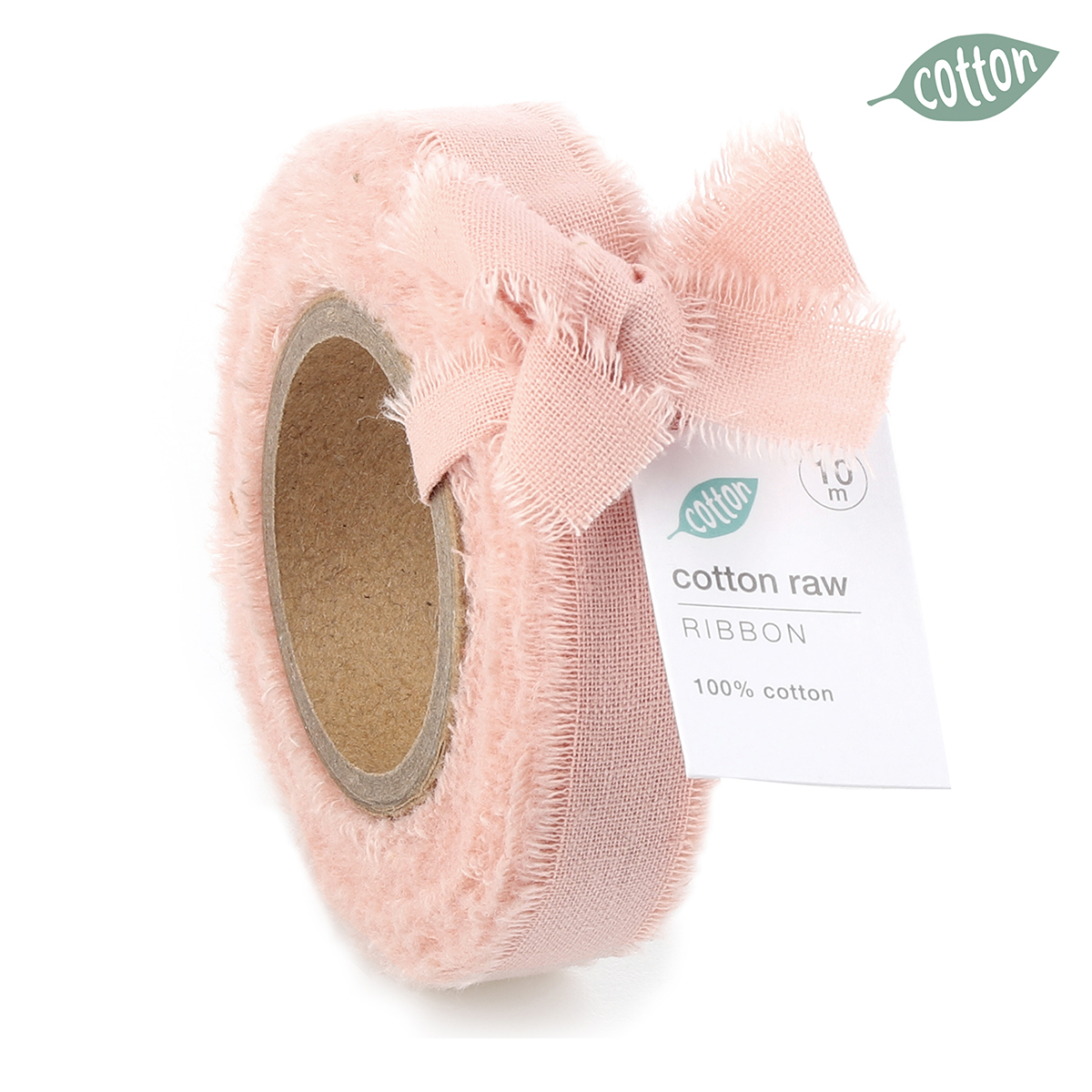 NASTRO COTTON RAW 15MM. 10MT. LT PINK